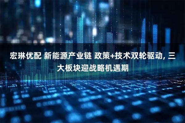 宏琳优配 新能源产业链 政策+技术双轮驱动, 三大板块迎战略机遇期